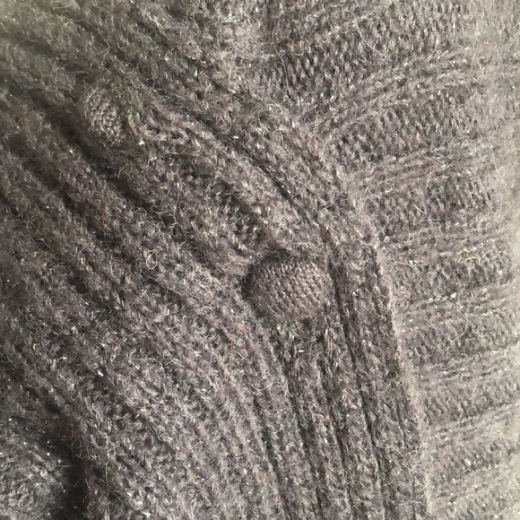 Jennifer Lopez gray asymmetrical cardigan size Small - Picture 5 of 10